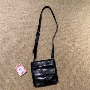 HOBO Black Leather Crossbody Bag